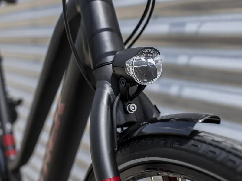 TREK District 3 Equipped Stagger Hybrid Bike in Matte Black -4